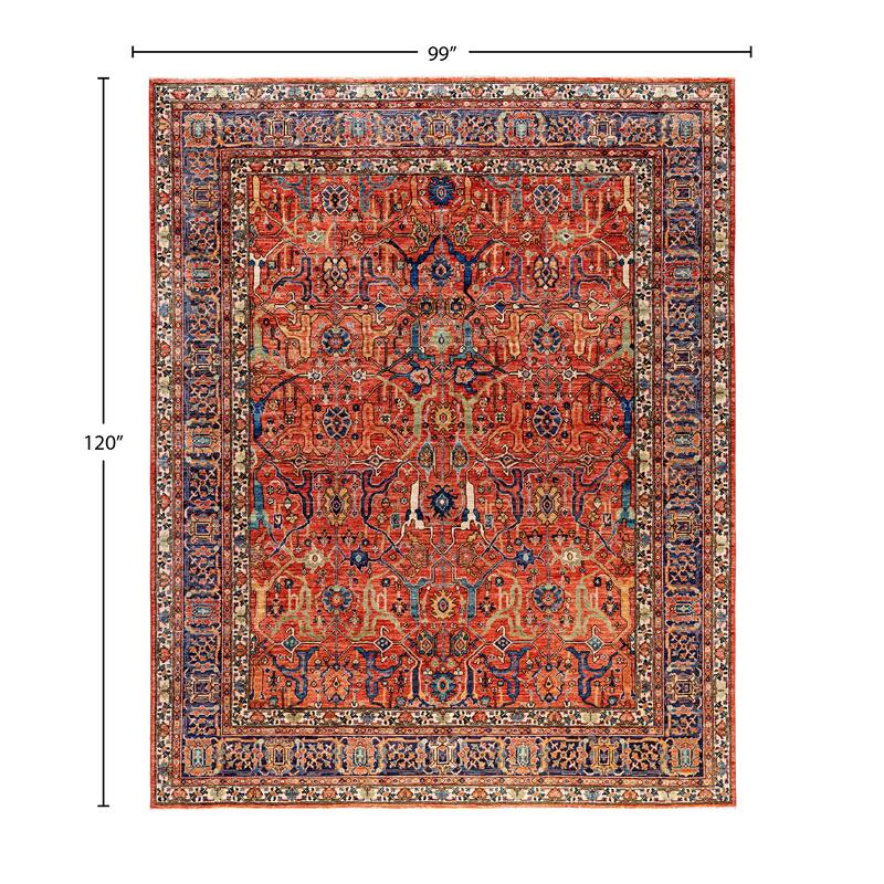 Serapi One-of-a-Kind Hand-Knotted Area Rug - Red - 8' 3" x 10' 0"