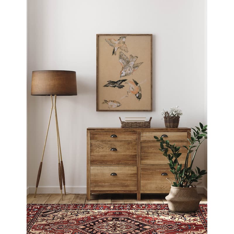 ECARPETGALLERY Hand-knotted Andelz Red Wool Rug - 4'5 x 7'7