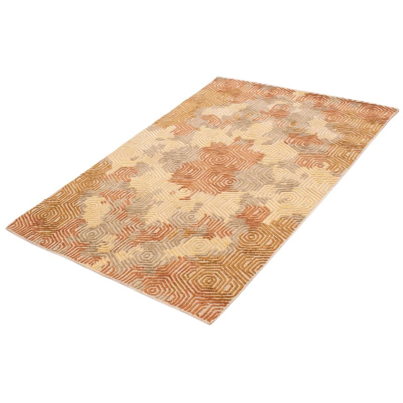 ECARPETGALLERY Hand-knotted Tangier Copper Wool Rug - 5'2 x 7'11