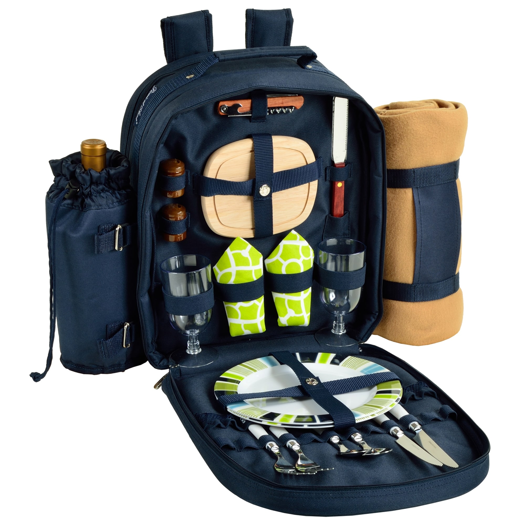 Picnic at Ascot - Deluxe Equipped 2 Person Picnic Backpack with Blanket
