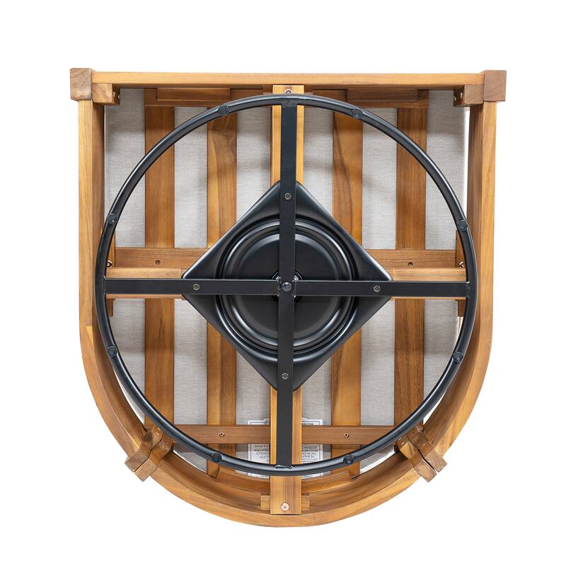 Christopher Knight Home - Alverra 3-Piece Outdoor Swivel Patio Chat Set with MGO Side Table