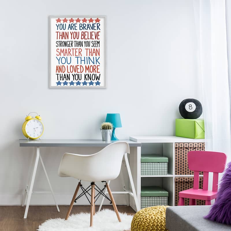 Stupell Bold Self Confidence Phrases Framed Giclee Art Design By Sweet Melody Designs