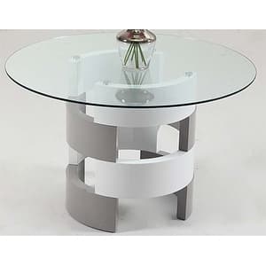 Somette Sara Cylinder Pedestal 5-piece Dining Set
