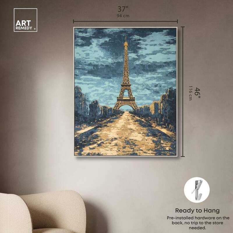 Textured Paris Embroidery Canvas by Art Remedy