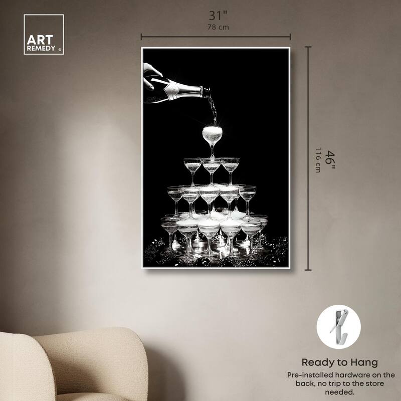 Flow of Fizz Canvas by Art Remedy