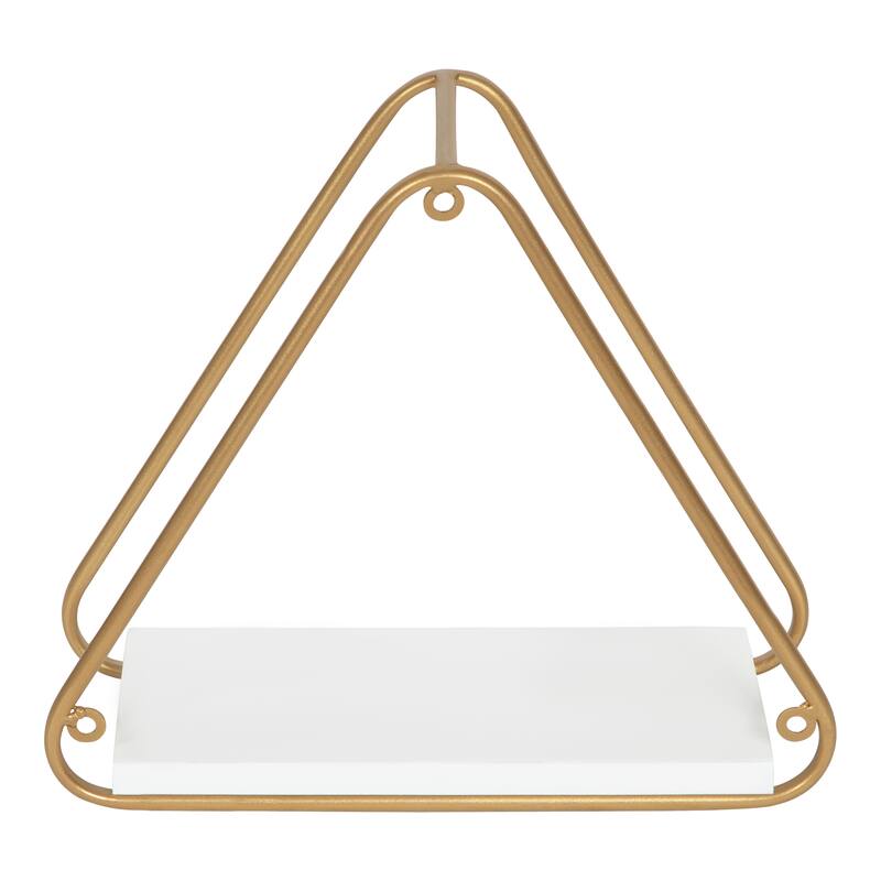Kate and Laurel Tilde Triangle Accent Shelf Set - 2 Piece