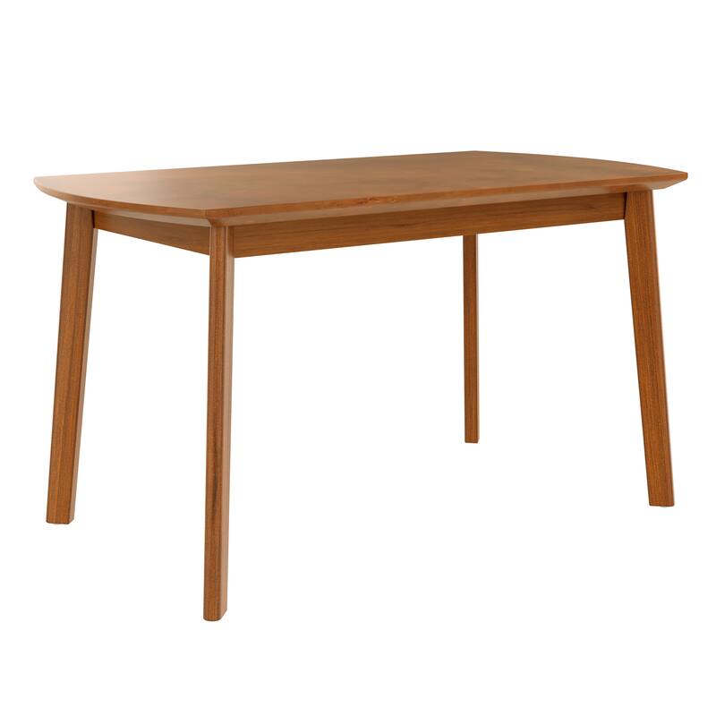 5 Piece Dining Table Set for 4, with Dining Table and 4 Upholstered Chairs, Rectangular Dining Table Set wIth Rubberwood Legs