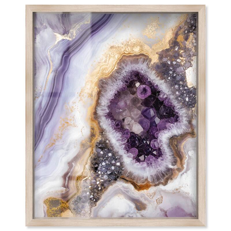 Amethystine Dream II Shadowbox by Art Remedy - Natural - 30" x 36"