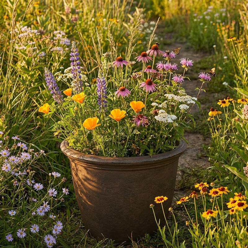 Sunnydaze Anjelica Outdoor Flower Pot Planter - 20-Inch - 2-Pack