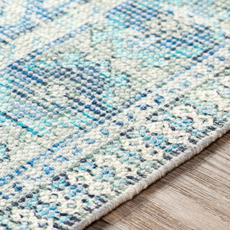 Livabliss Hermione Handmade Triple Medallion Cotton Area Rug