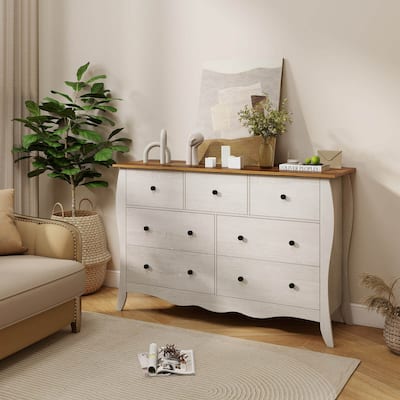 1/2 pcs Storage Cabinet 47" Floor Cabinet w/ Foldable Fabric Drawers
