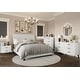 preview thumbnail 13 of 27, CraftPorch Corduroy 4-pieces Mid-Century Modern White Bed with Light Grey Furniture Bedroom Set
