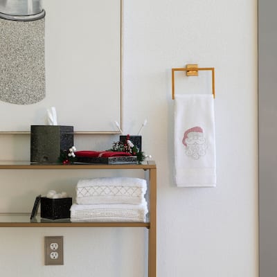Sparkles Home Rhinestone Santa Hand Towel