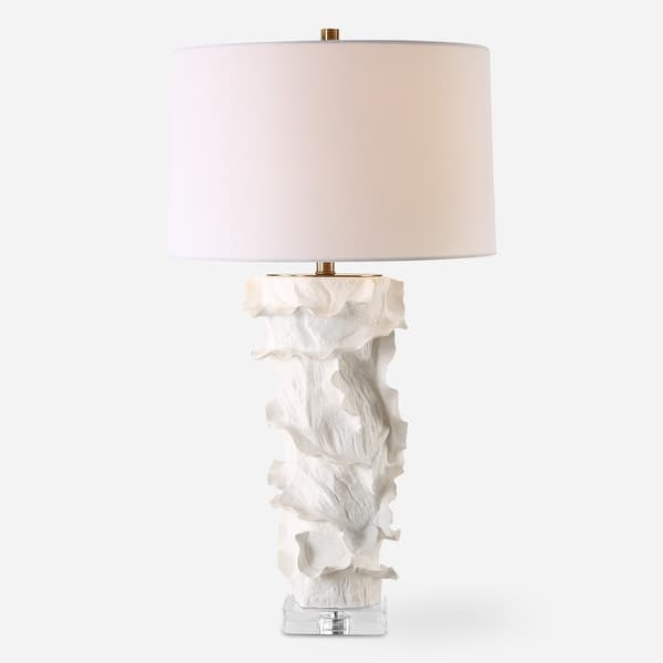 slide 2 of 8, Uttermost Wisp White Table Lamp - 32.5'' H X 18'' W X 18'' D