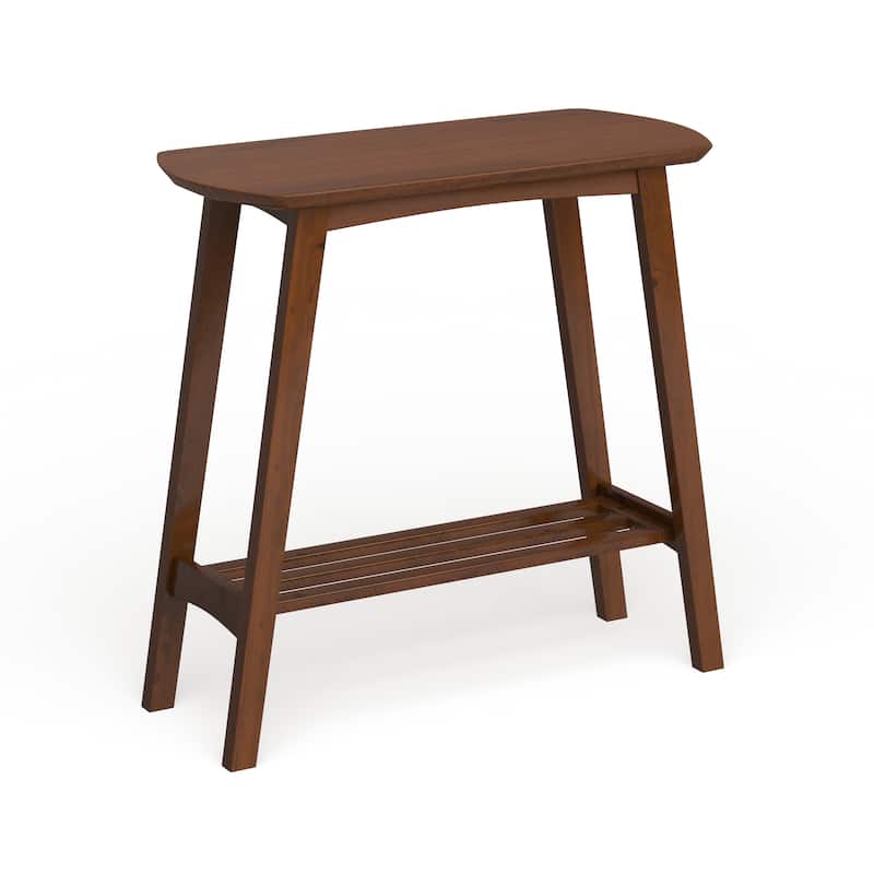 Carson Carrington Karkkila Mid-century Brown Console Table - Wood - Mid-Century Modern - Console Tables/Entryway Table - Rectangular - Shelf/Storage - Walnut Finish - 3 and 4 Legs - Assembly Required - Walnut - MDF/Rubberwood - Wood/Veneer