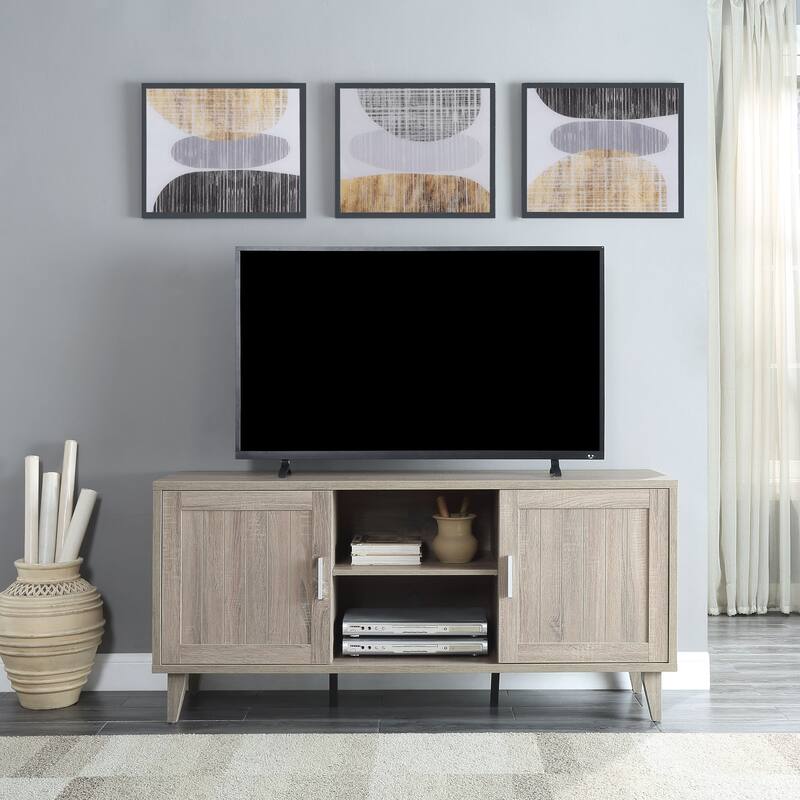 Bridgevine Home Briggs Modern 60 Inch TV Stand Console for TVs up to 65 inches