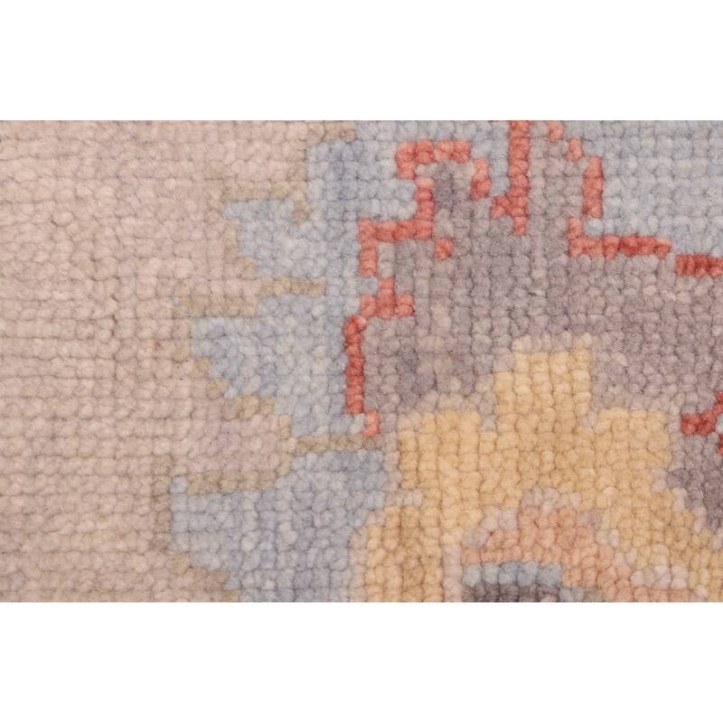 ECARPETGALLERY Hand-knotted Modern Oushak Light Grey Wool Rug - 8'2 x 9'10