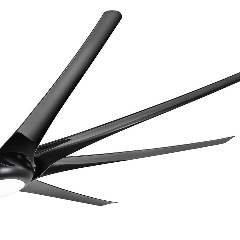 65/72/84/100 Inches Large LED Ceiling Fan with Light Remote(8-Blade)