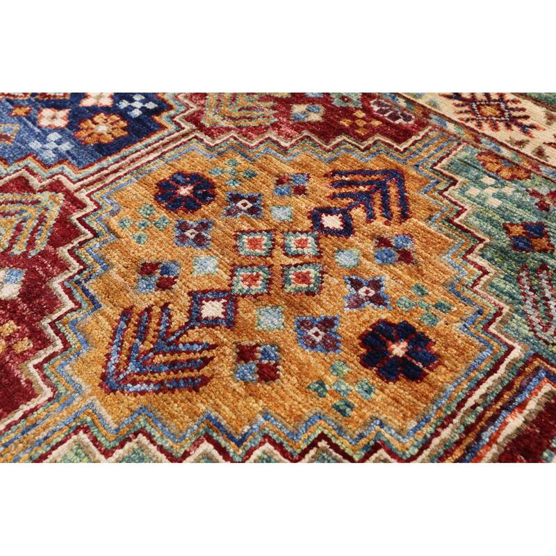 Golden Nile Khorjin Persian Gabbeh Handmade Wool Rug - 3' 0" X 5' 3"