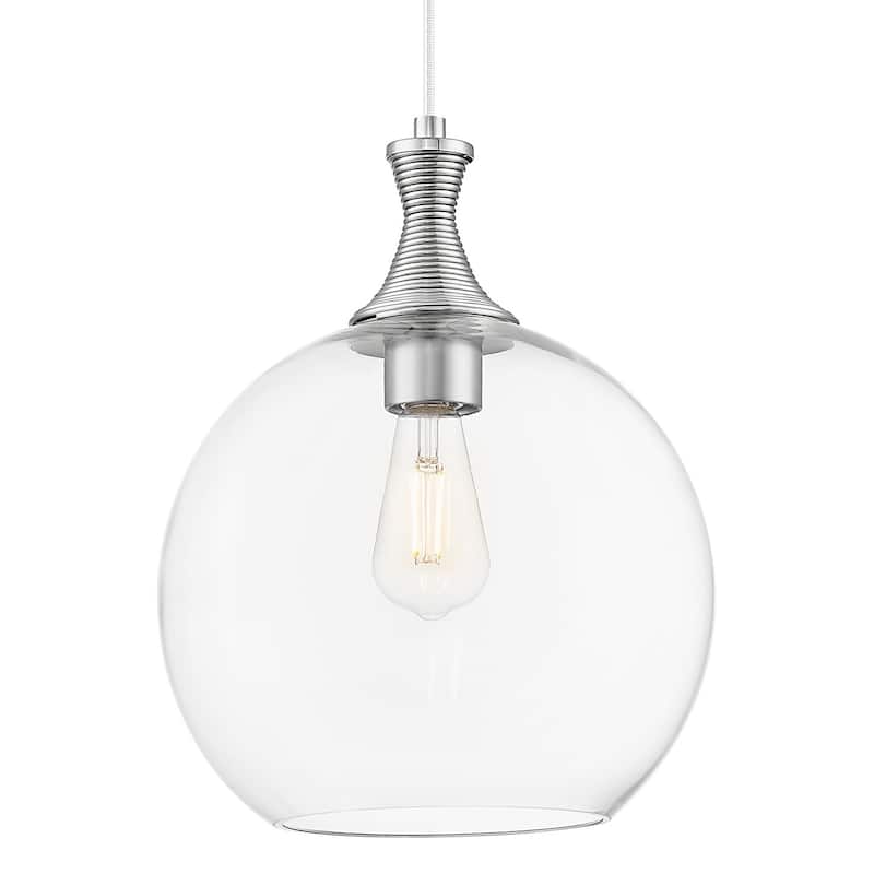 Innovations Lighting 415-1P-G122-12 Astor 12" Wide Cord Hung Pendant - Satin Nickel