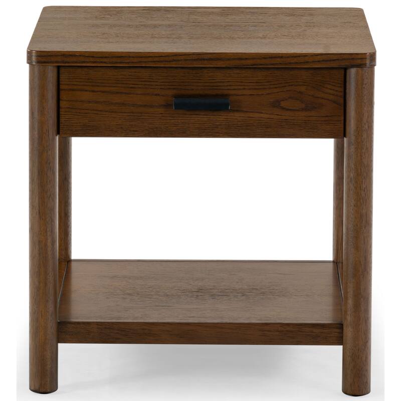 SAFAVIEH Couture Jaylessa Wood 1 Drawer End Table - 24"W x 24"D x 24"H
