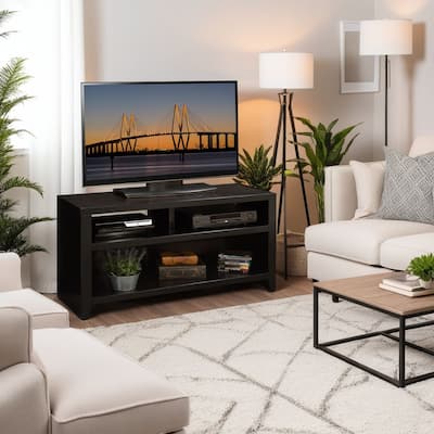 Bridgevine Home Urban Loft 48 inch TV Stand for TVs up to 55 inches, No Assembly Required, Mocha Finish