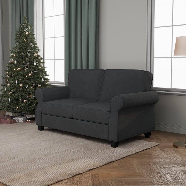 Sofa with Solid Wood Frame,, Comfy Sofa Couch with Extra Deep Seats, Modern 2 Seater Sofa, for Living Room Apartment Lounge