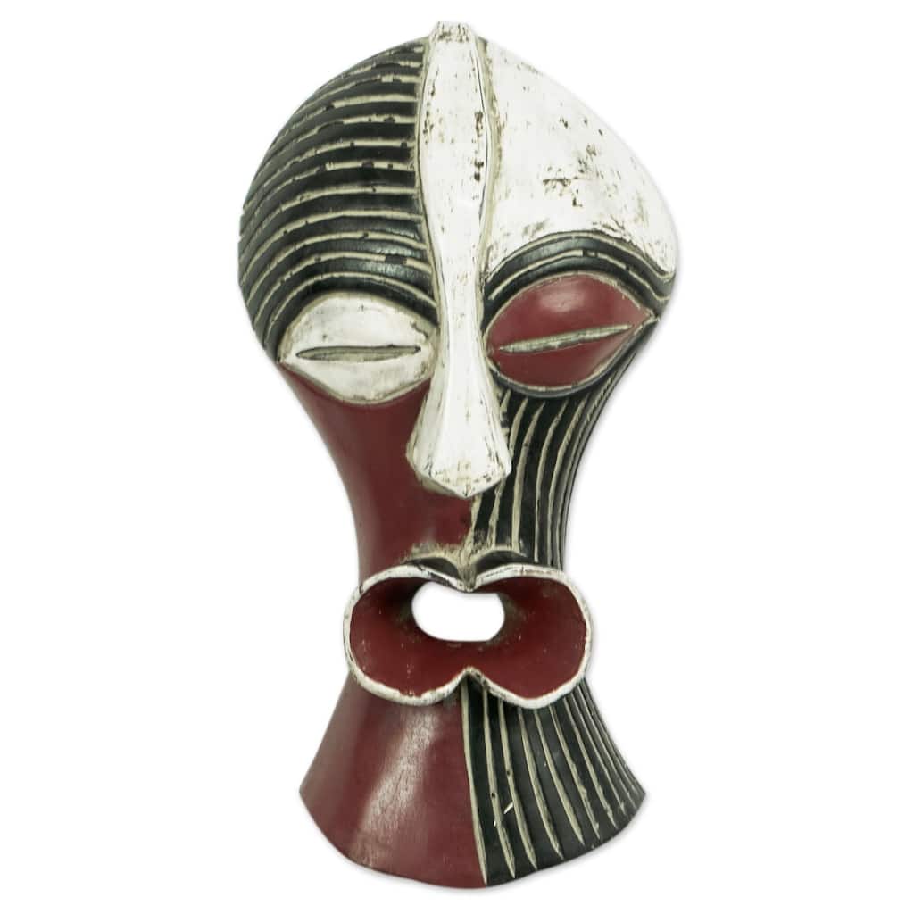 Novica Handmade Kundum African Wood Mask