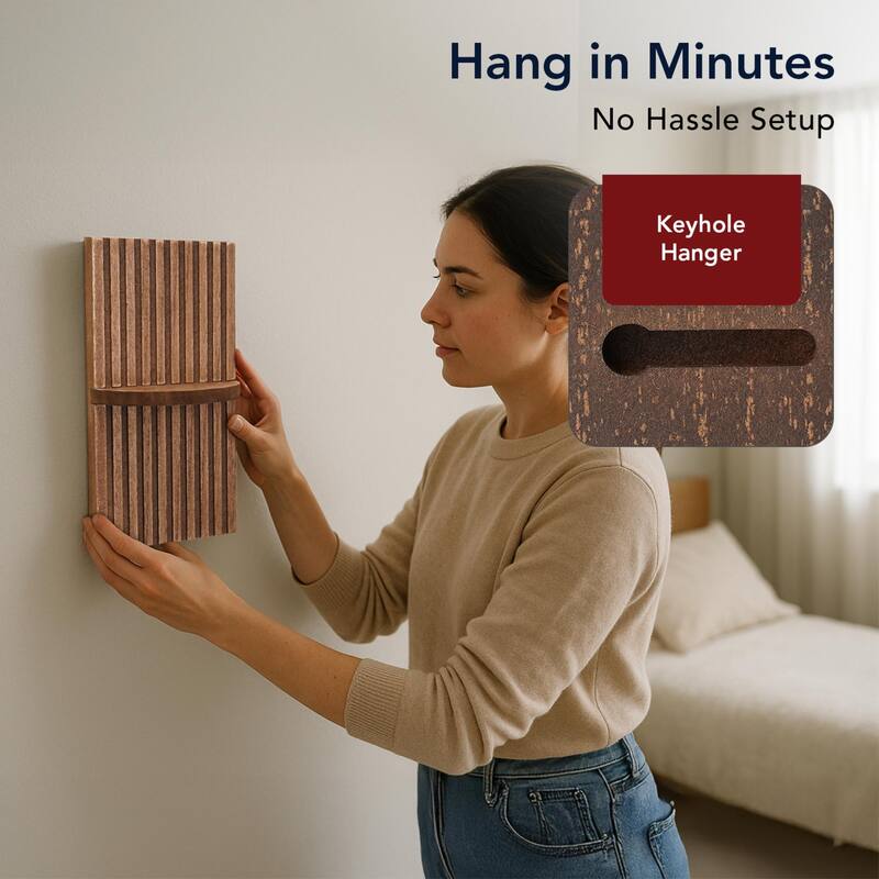 American Art Decor Half Circles Meet Right Angles 4-Piece Shelf Set - 10" x 5.5", 6.25" x 11.75" - N/A