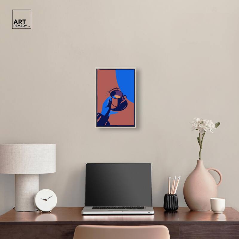Good Morning Deco Canvas by Art Remedy