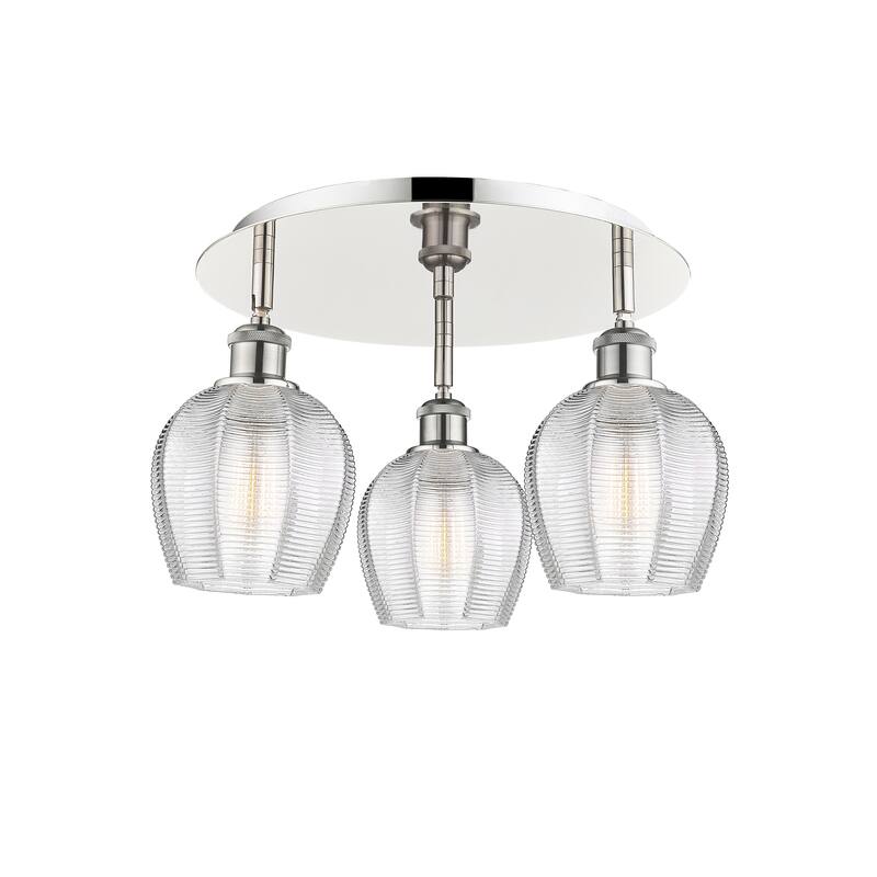 Innovations Lighting Norfolk - 3 Light 18" Flush Mount