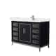 Option Black, Nickel Trim, White Quartz Top