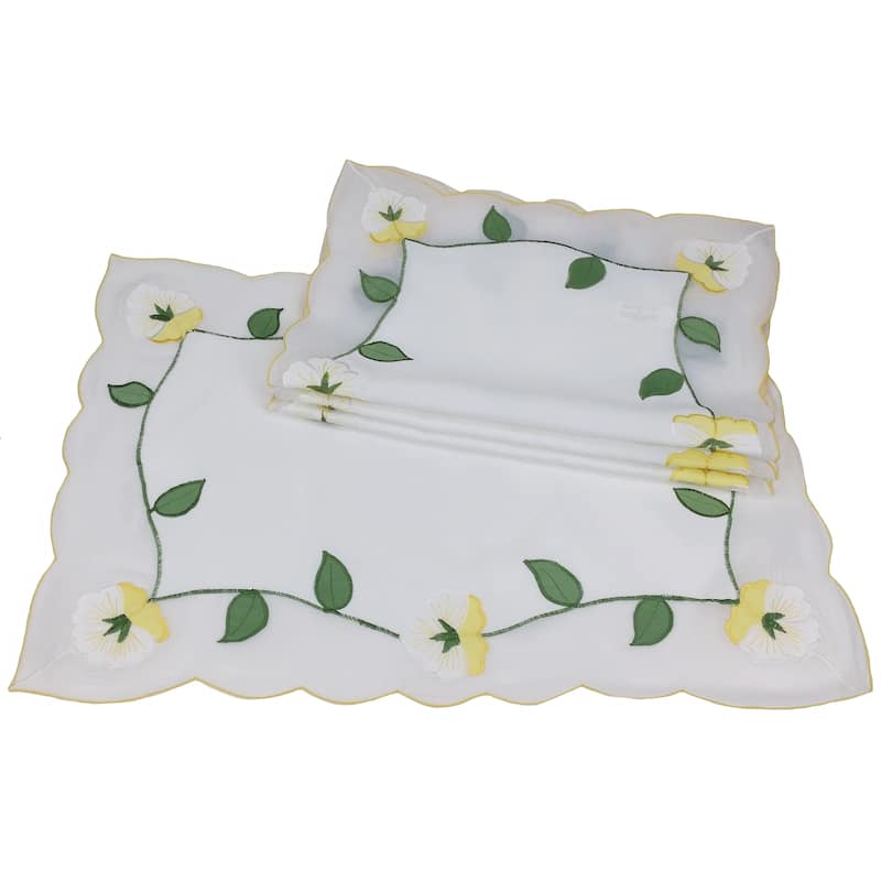 Yellow Lily-14x20-Placemats-Set of 4