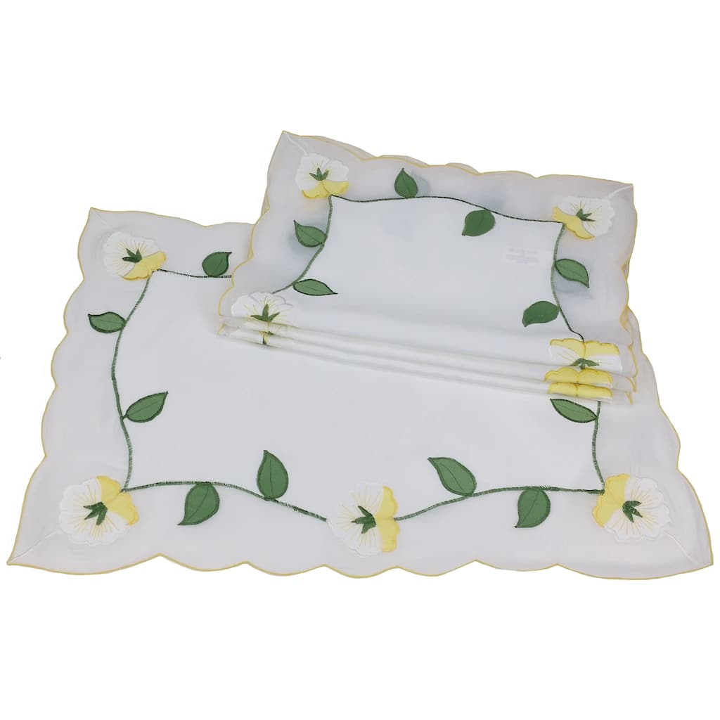 Yellow Lily-14x20-Placemats-Set of 4
