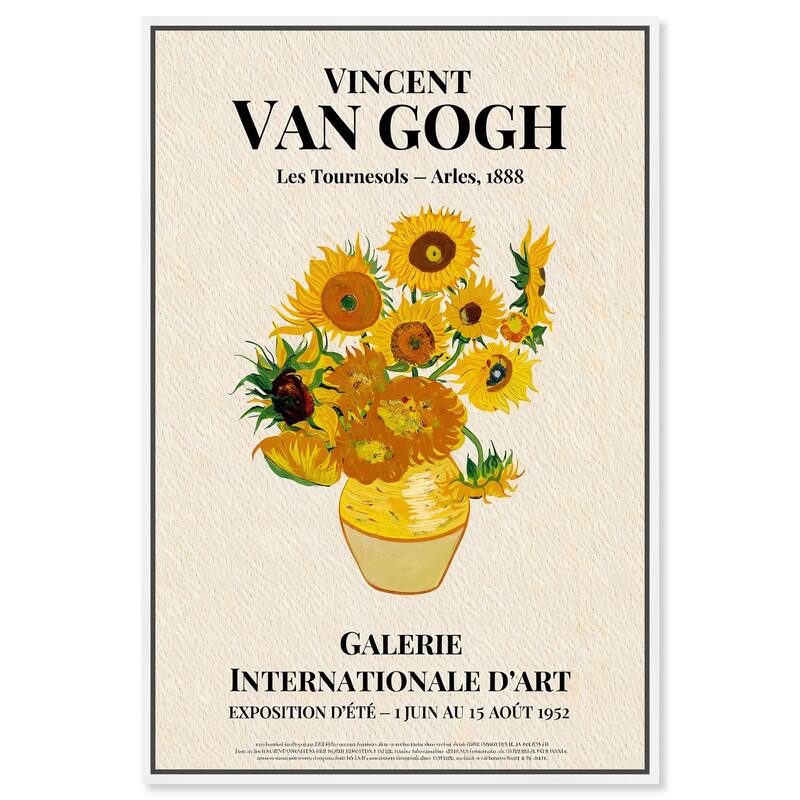 Sunflowers Canvas by Art Remedy - White - 30" x 45"