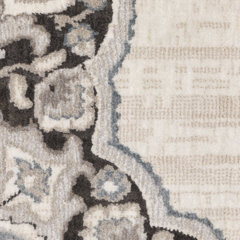 Style Haven Everly Vintage Center Star Medallion Ivory/ Blue Area Rug
