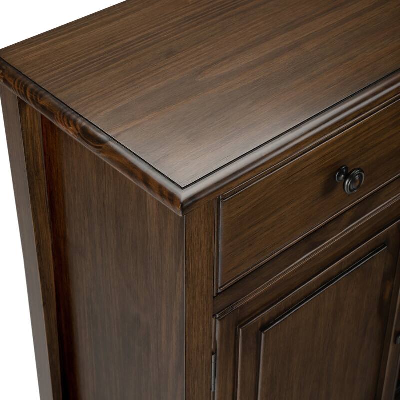WYNDENHALL Hampshire Solid Wood 42" Wide Storage Bench & 40" Wide Storage Cabinet