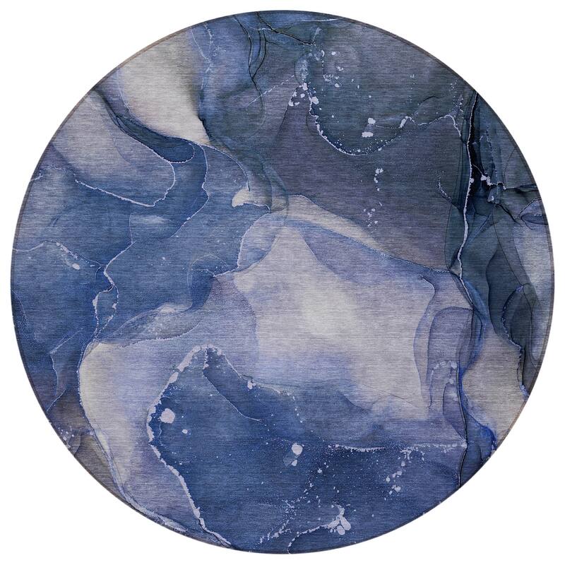 Dava Modern Art-Inspired Weather Resistant Versatile Elegance Outdoor Rug
