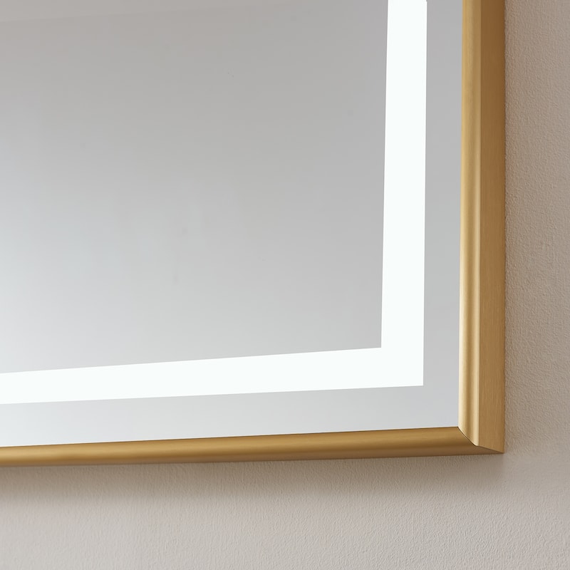 72" Rectangular LED Lighted Accent Bathroom/Vanity Wall Mirror - 72