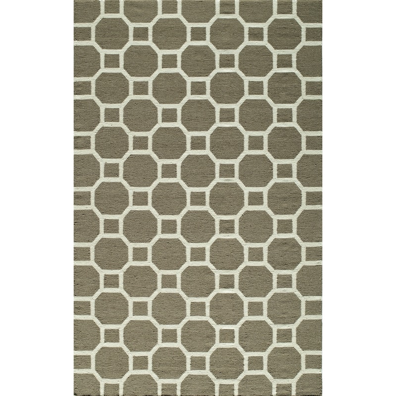 Momeni Laguna Hand Woven Wool Contemporary Geometric Area Rug
