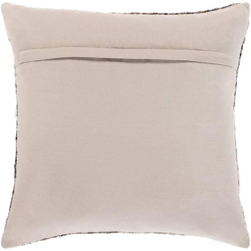Alison Diagonal Striped Hair on Hide Throw PIllow
