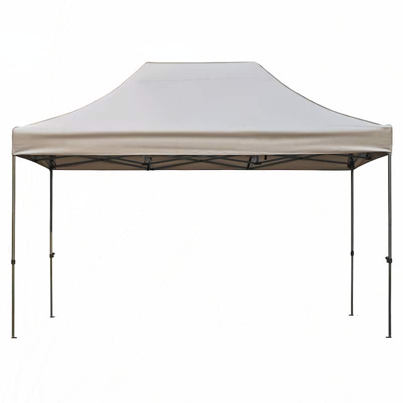 10x15 Pop Up Heavy Duty Party Tent with 4 Sidewalls,Khaki