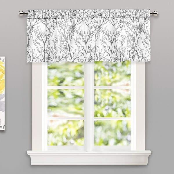 Porch & Den Pagosa Tree Branch Lined Window Valance Bed Bath & Beyond