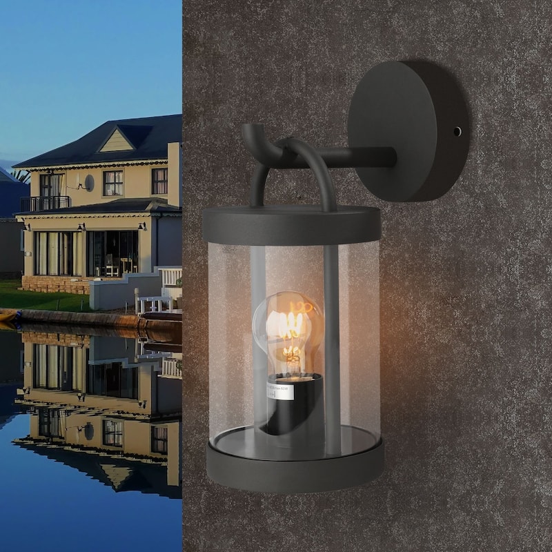 Lights Wall Light Outdoor Lantern E26 Bulb (Not Include) Wall Mount Hang Lamp Wall Sconce Lighting