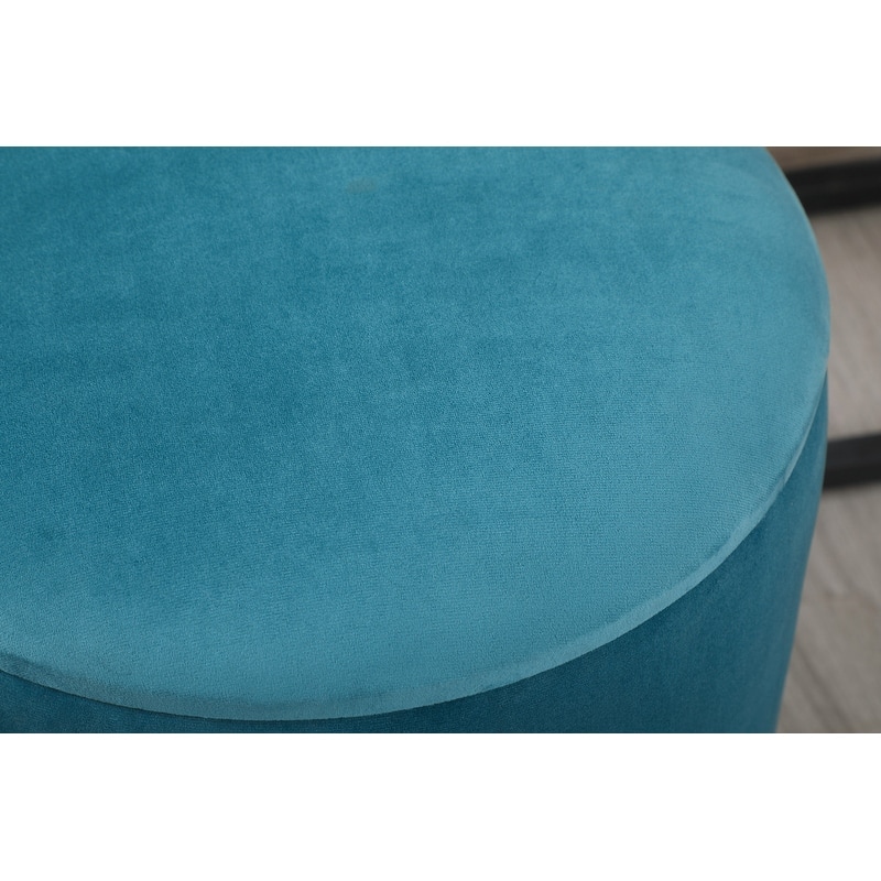 14-Inch Round Storage Ottoman
