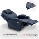 preview thumbnail 15 of 45, Mcombo Electric Power Recliner Chair with Massage and Heat, Faux Leather 7050