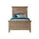 preview thumbnail 1 of 1, Leland Traditional Wood Complete Twin Bed, Sandwash Gray