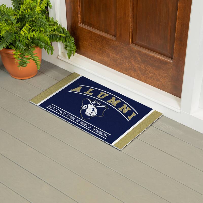 28 in. x 16 in. South Dakota School of Mines Alumni Full Color PVC Door Mat