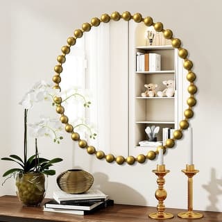 Iron Bead Wall Mirror to Enhance the Overall Otyle
