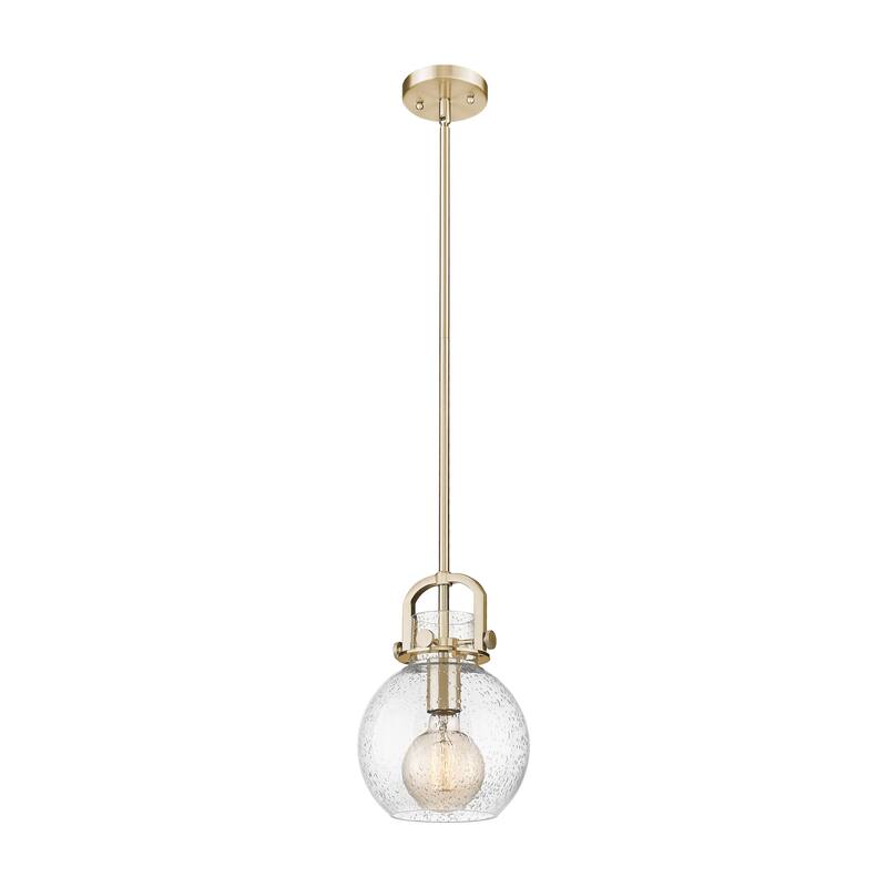Innovations Lighting Downtown Urban - Newton Sphere - 1 Light 8" Stem Hung Arched-Frame Mini Pendant